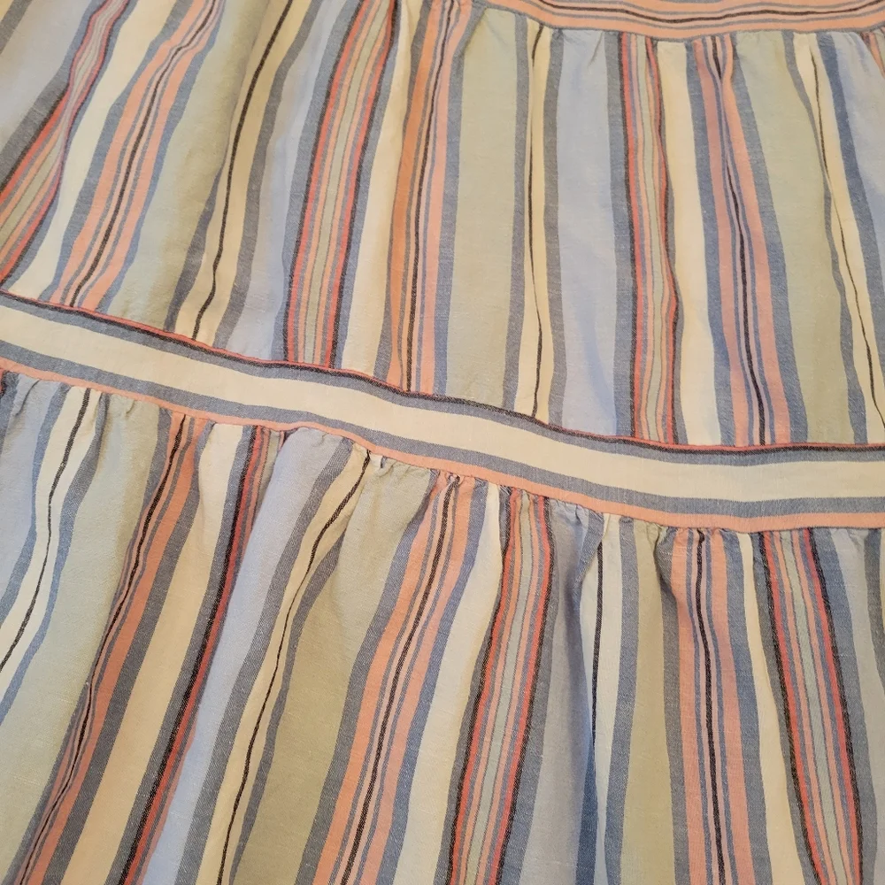 Loft Striped Multicolor Midi Dress - Picture 3 of 3